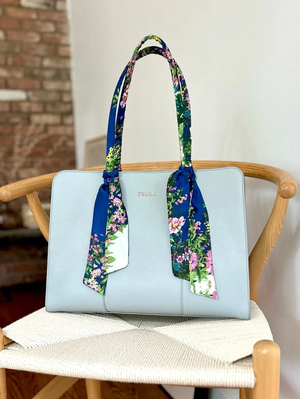 Large Furla Handbag / Laptop Tote / Work Briefcase